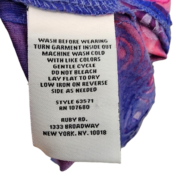 FINAL PRICE - RUBY Rd. 3/4 Sleeve Women's Top - Large - EUC - Picture 7 of 7